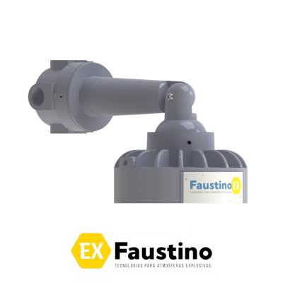 LUMINÁRIA LED A PROVA DE EXPLOSÃO ARANDELA BRAÇO ARTICULADO FAUSTINO EX